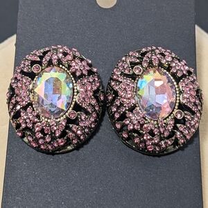 Pink Crystal Earrings
